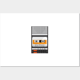 Retro Tape Recorder Posters and Art